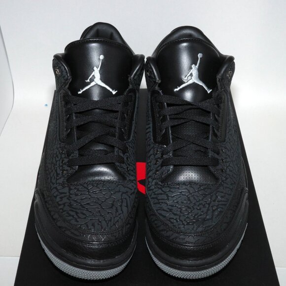 2011 Air Jordan 3 Retro Black FLIP 315767-001 Elephant Print US 11 Worn Once - Picture 12 of 16